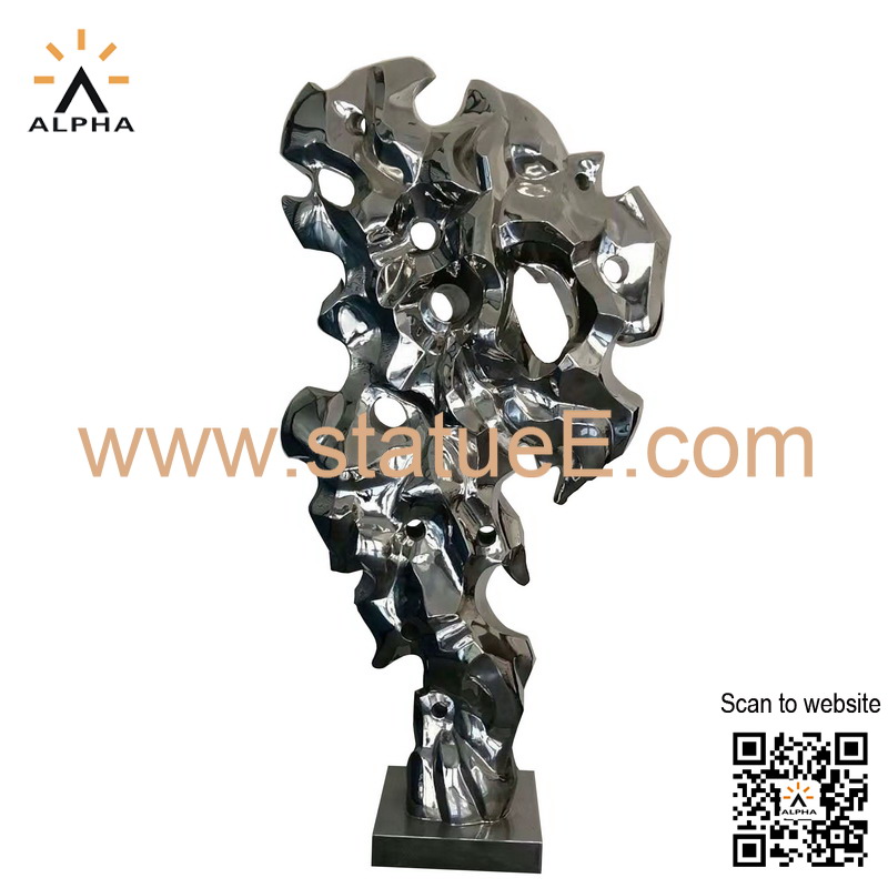 Stainless steel garden sculpture